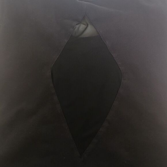 Material Girl Bodycon Net Back Mini Dress Medium Black - Picture 6 of 16